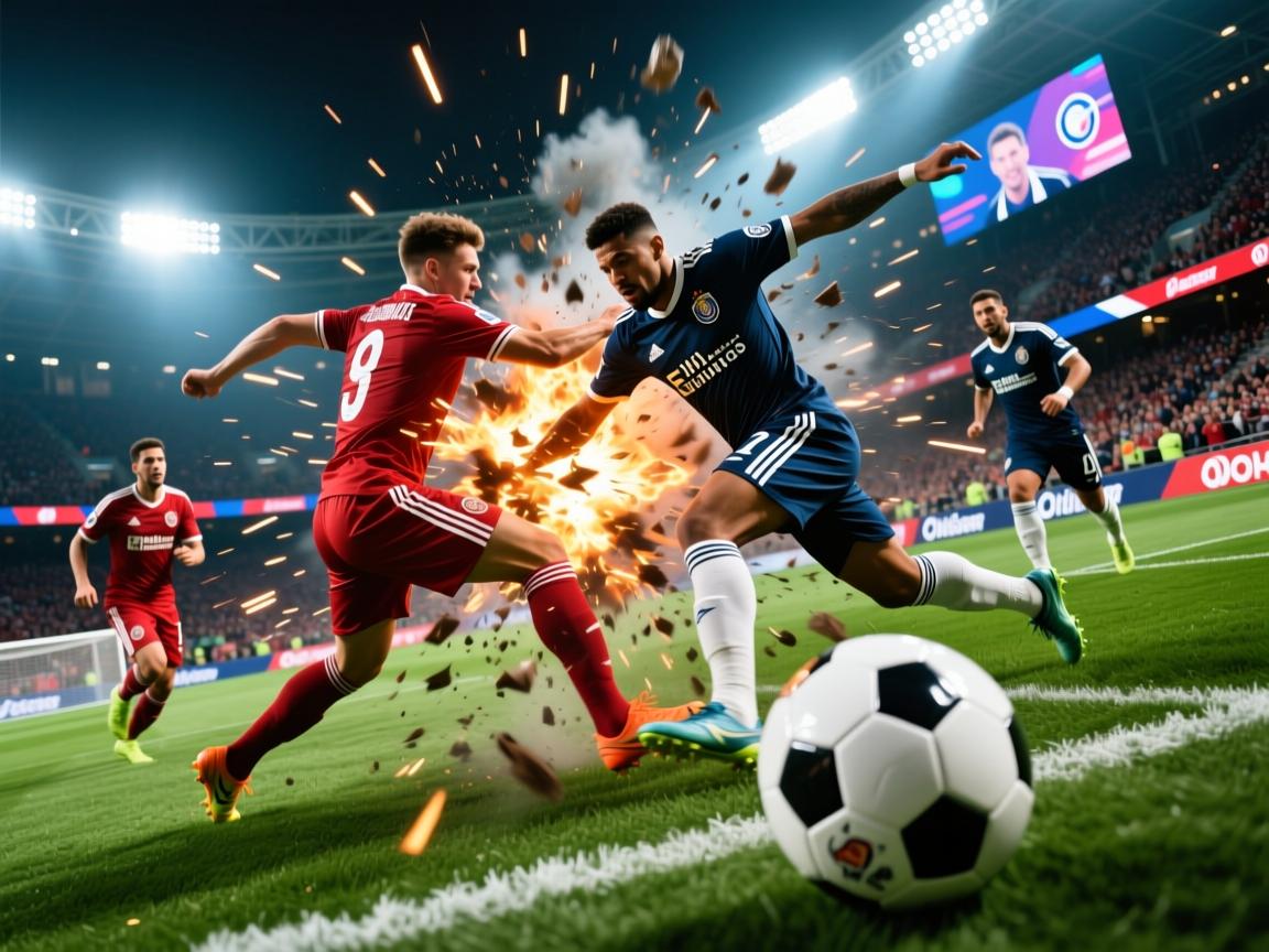 激烈碰撞！球员苦战一场，演绎荣耀传奇  第1张